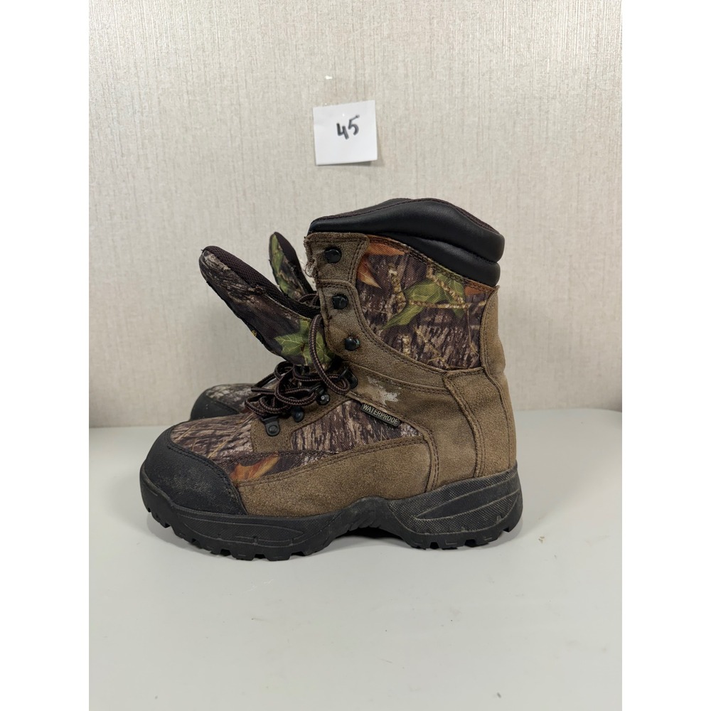 Texas Steer Hiking Boots Men 8.5W Brown Mossy Oak Waterproof Thinsulate Gore-Tex
